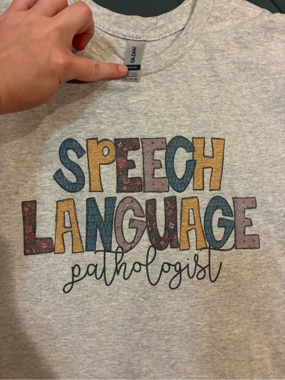 Lot of 5 womens XL Graphic Speech Therapy / SLP T-Shirts - Picture 5 of 7
